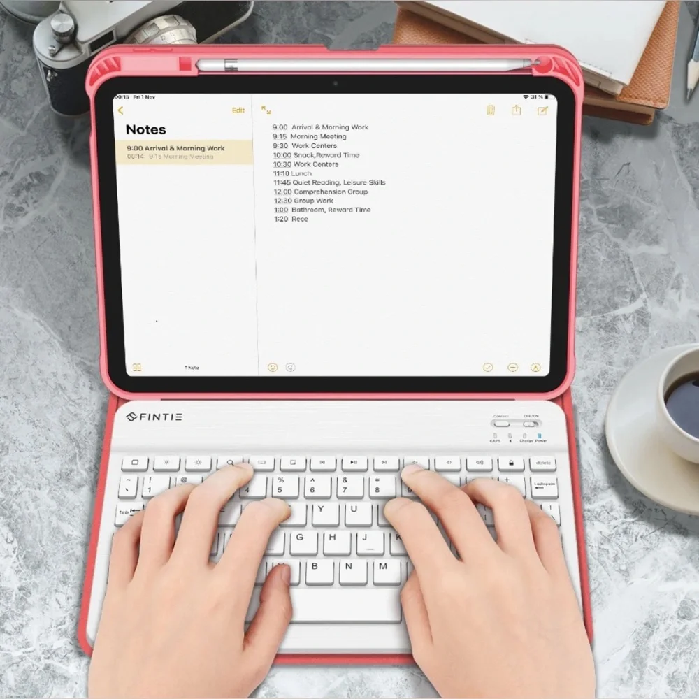 Fintie Keyboard 10.9 Inch Tablet Case with Pencil Holder